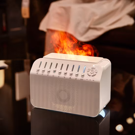 Umidificador difusor de aroma de chama USB de alta qualidade personalizado 3D